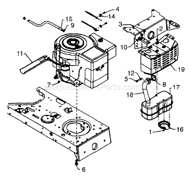 Page E Diagram and Parts List for 13AD674G401 1999 Yard Man Lawn Tractor